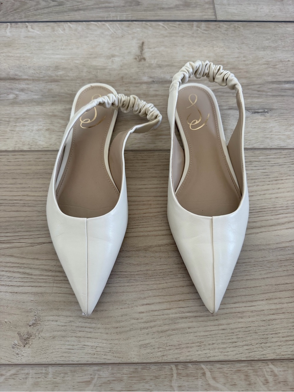 Sam Edelman - Whitney Slingback Flats (ivory leather)
